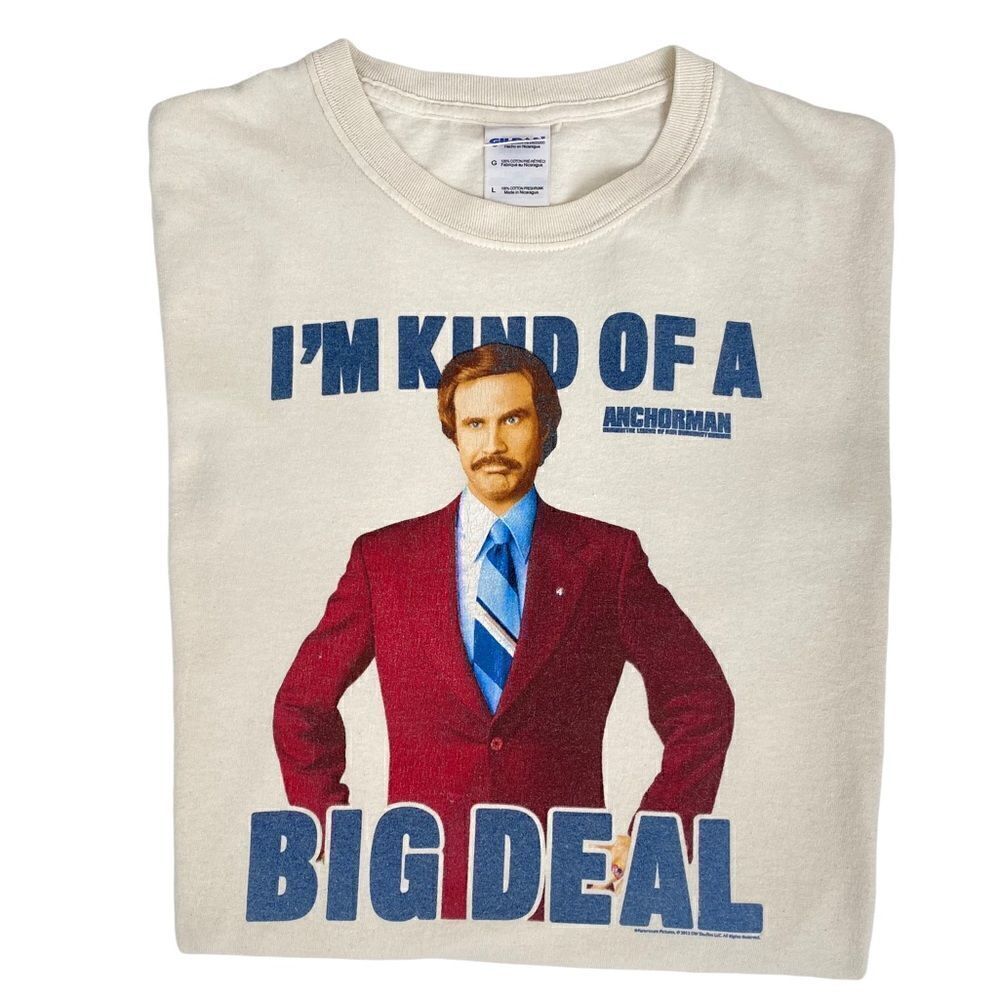 Anchorman 2 Movie Tee 2012 Will Ferrel I’m Kind Of A Big Deal Adult Large